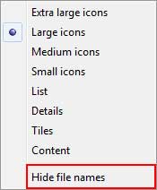 مخفی کردن اسم فایل و فولدر در ویندوز