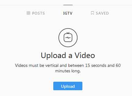 گذاشتن ویدیو در IGTV از طریق سایت