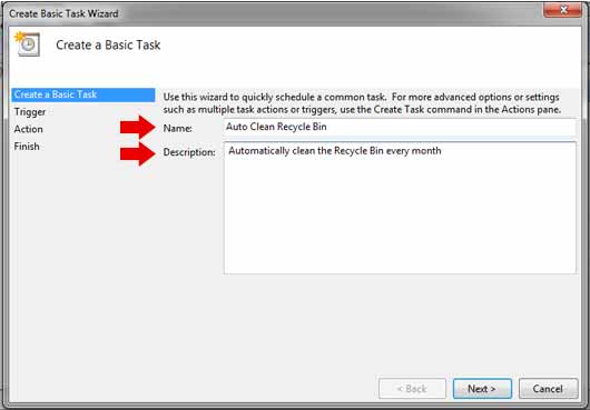 زمانبندی خودکار برای خالی کردن سطل آشغال ویندوز