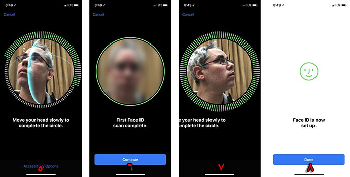 Face id آیفون X