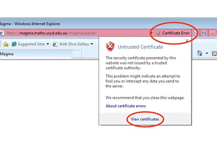 ارور certificate expired