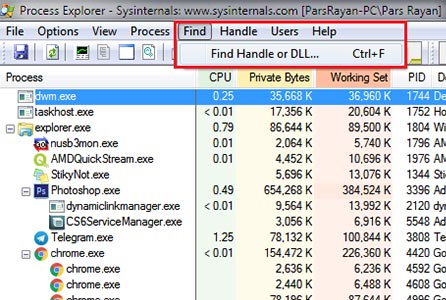 حل مشکل حذف کردن فایل قفل شده در ویندوز 10