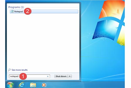 برنامه نوت پد ویندوز
