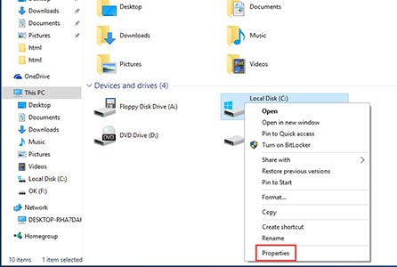 آموزش رفع خطای low disk space در ویندوز