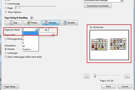 تبدیل دو صفحه به یک صفحه در pdf 