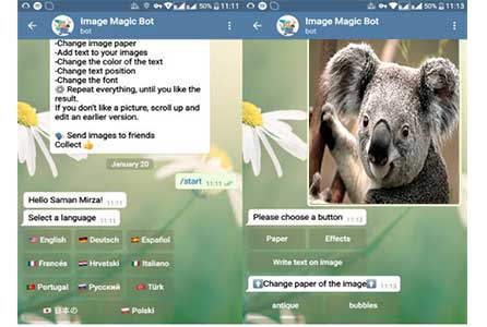 ربات ویرایش عکس در تلگرام 