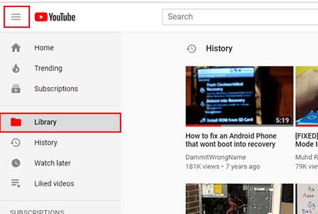 آموزش پاک کردن سابقه جستجو در یوتیوب |اموزش گام به گام youtube
