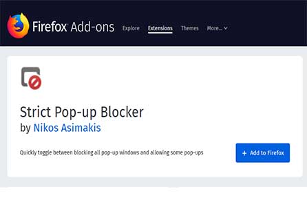 جلوگیری از اجرای pop up در فایرفاکس